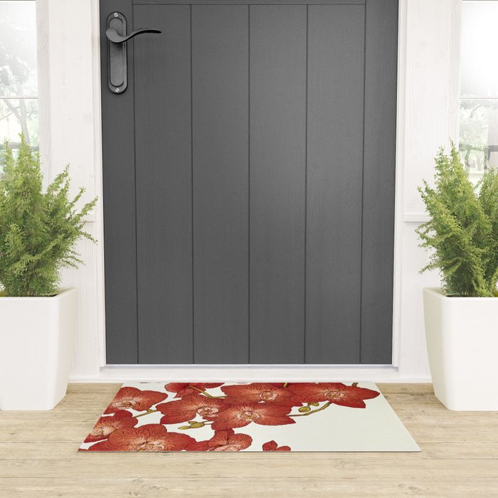 Red Orchids Welcome Mat Gallery Image 3