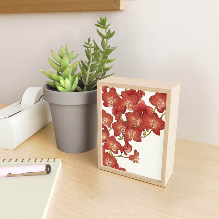 Red Orchids Mini Art Print Gallery Image 2