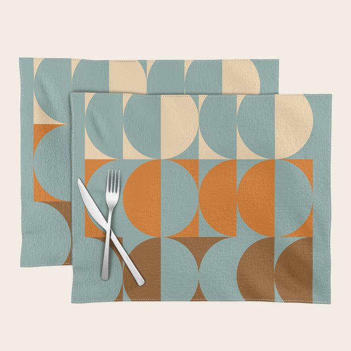 Vintage Geometric 04B Placemat Gallery Image 1