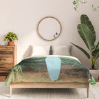 The blue surfboard | Travel photography print | The Dominican Republic Comforter Gallery Image 3
