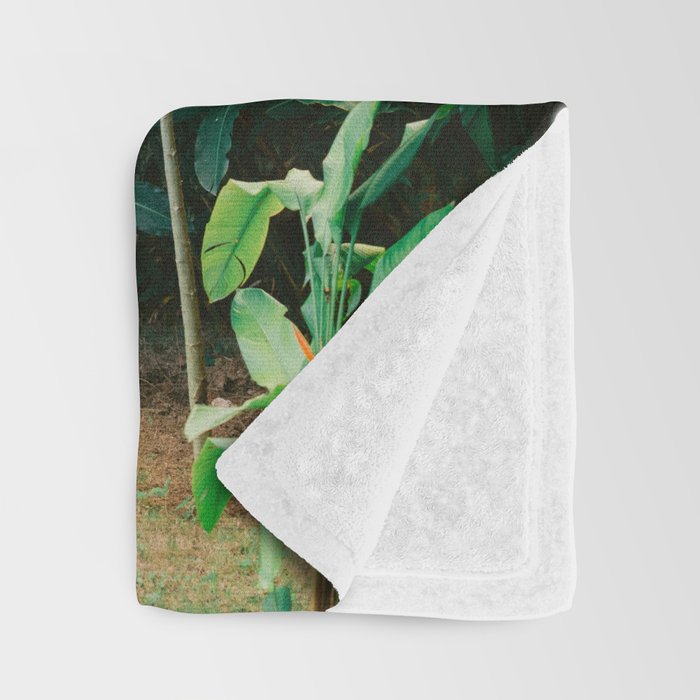 The blue surfboard | Travel photography print | The Dominican Republic Throw Blanket Gallery Image 3