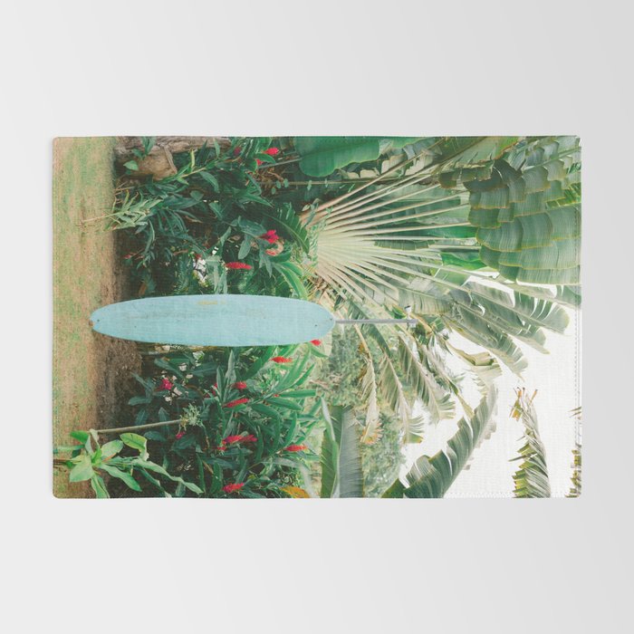 The blue surfboard | Travel photography print | The Dominican Republic Rug Gallery Image 2