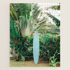 The blue surfboard | Travel photography print | The Dominican Republic Jigsaw Puzzle Gallery Image 1