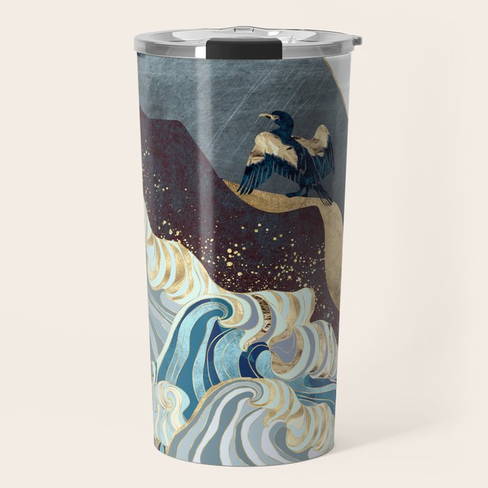 Metallic Waves Travel Mug Gallery Image 1