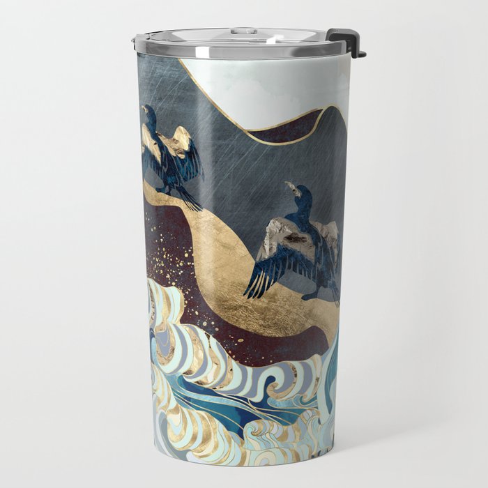 Metallic Waves Travel Mug Gallery Image 2