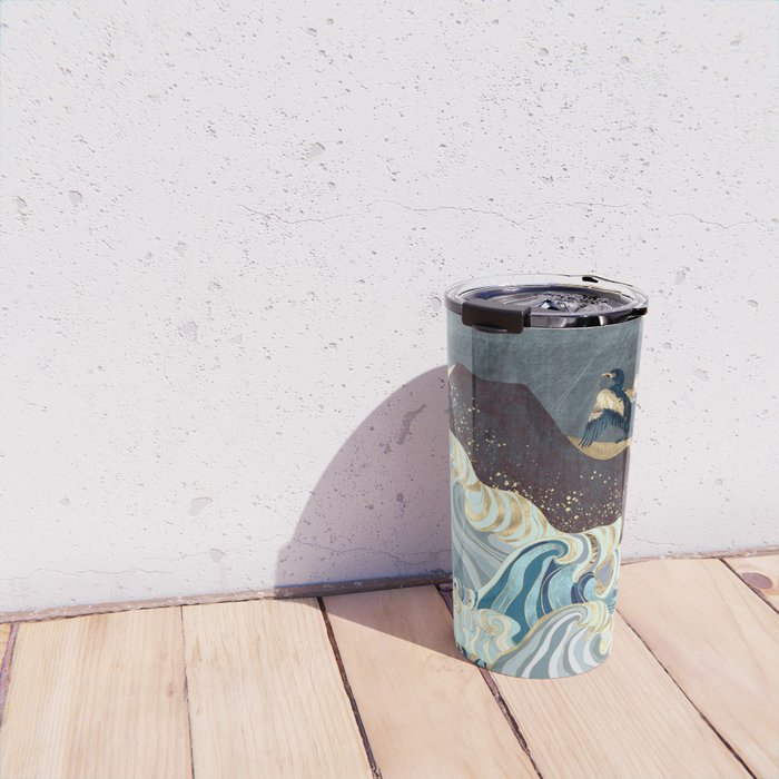 Metallic Waves Travel Mug Gallery Image 4