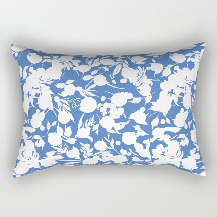 Floral Simplistic Silhouettes B Rectangular Pillow Gallery Image 2