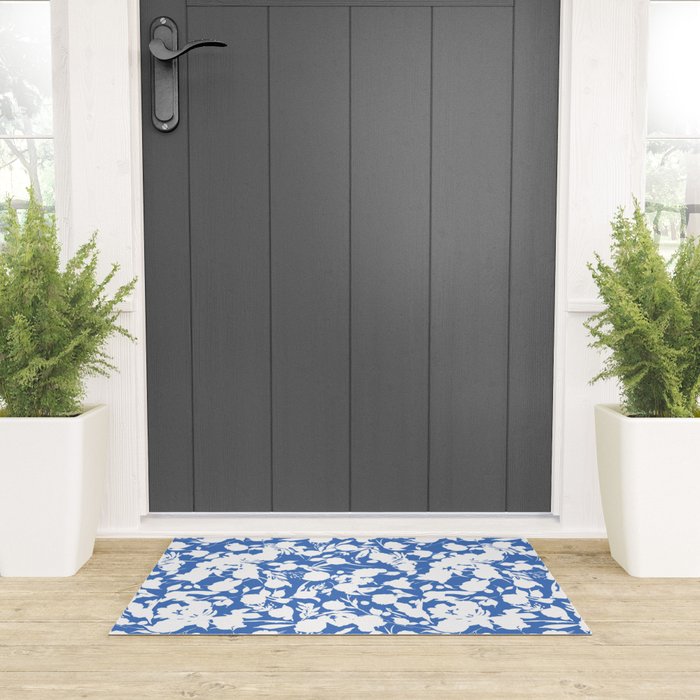 Floral Simplistic Silhouettes B Welcome Mat Gallery Image 3