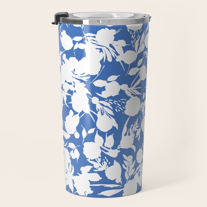 Floral Simplistic Silhouettes B Travel Mug Gallery Image 3