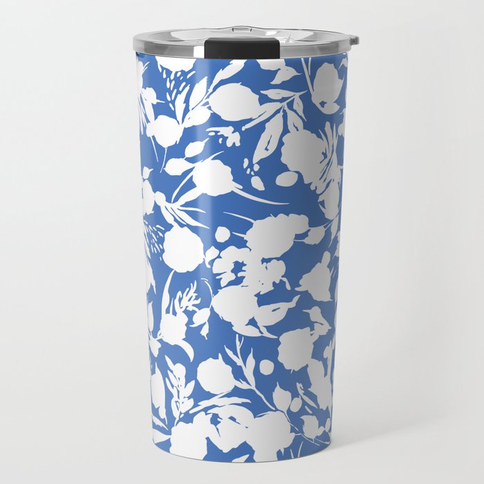 Floral Simplistic Silhouettes B Travel Mug Gallery Image 1