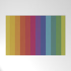 The Color Wheel / Rainbow Stripes Welcome Mat Gallery Image 1