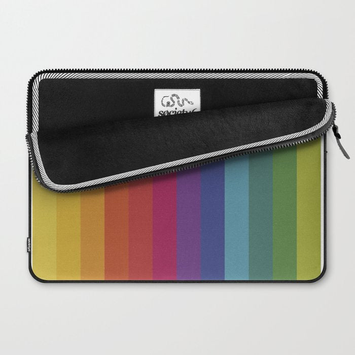 The Color Wheel / Rainbow Stripes Laptop Sleeve Gallery Image 2