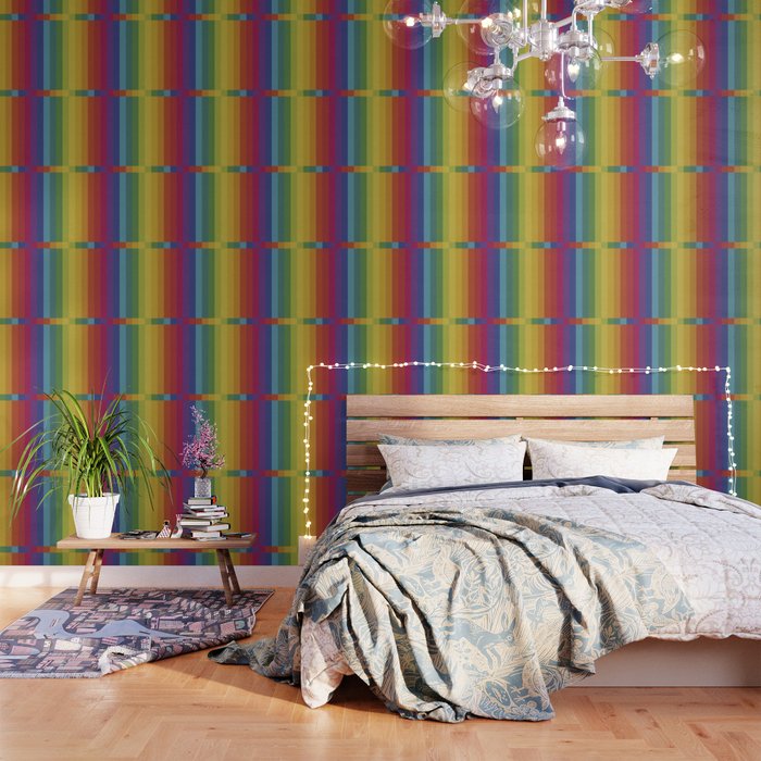 The Color Wheel / Rainbow Stripes Wallpaper Gallery Image 1
