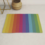 The Color Wheel / Rainbow Stripes Rug Gallery Image 1