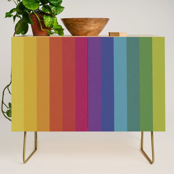 The Color Wheel / Rainbow Stripes Credenza Gallery Image 1