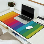 The Color Wheel / Rainbow Stripes Desk Mat Gallery Image 2