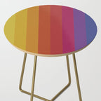 The Color Wheel / Rainbow Stripes Side Table Gallery Image 2