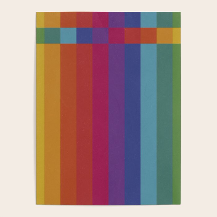 The Color Wheel / Rainbow Stripes Poster Gallery Image 1