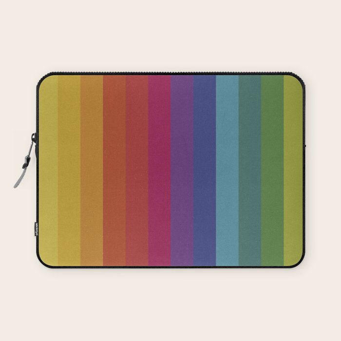 The Color Wheel / Rainbow Stripes Laptop Sleeve Gallery Image 1