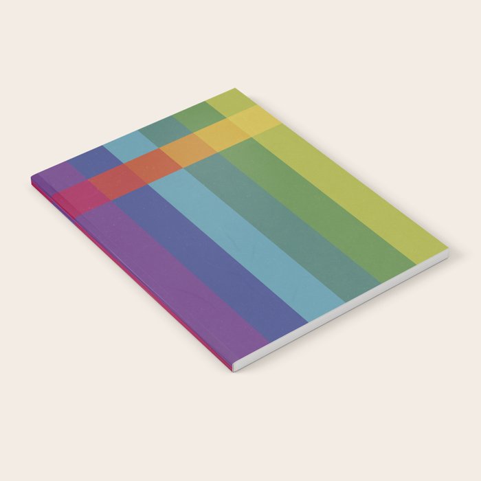 The Color Wheel / Rainbow Stripes Notebook Gallery Image 1