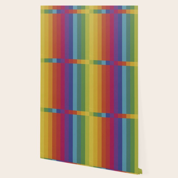 The Color Wheel / Rainbow Stripes Wallpaper Gallery Image 2