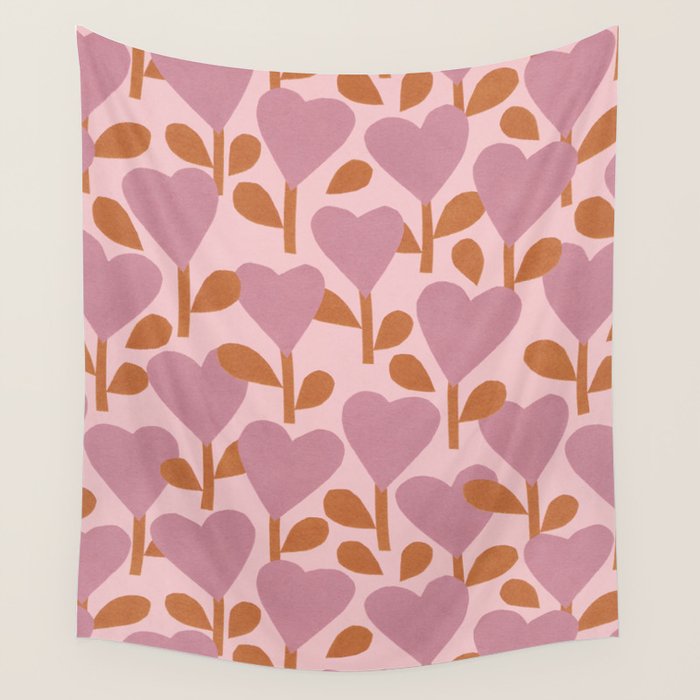 Heart Garden #1 Wall Tapestry Gallery Image 4