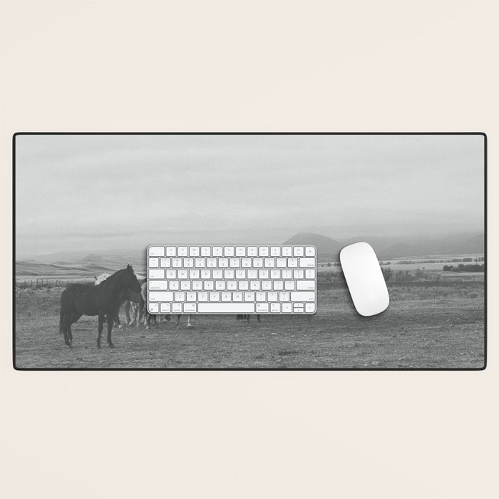 Montana Wild Horses Photography Desk Mat Gallery Image 1