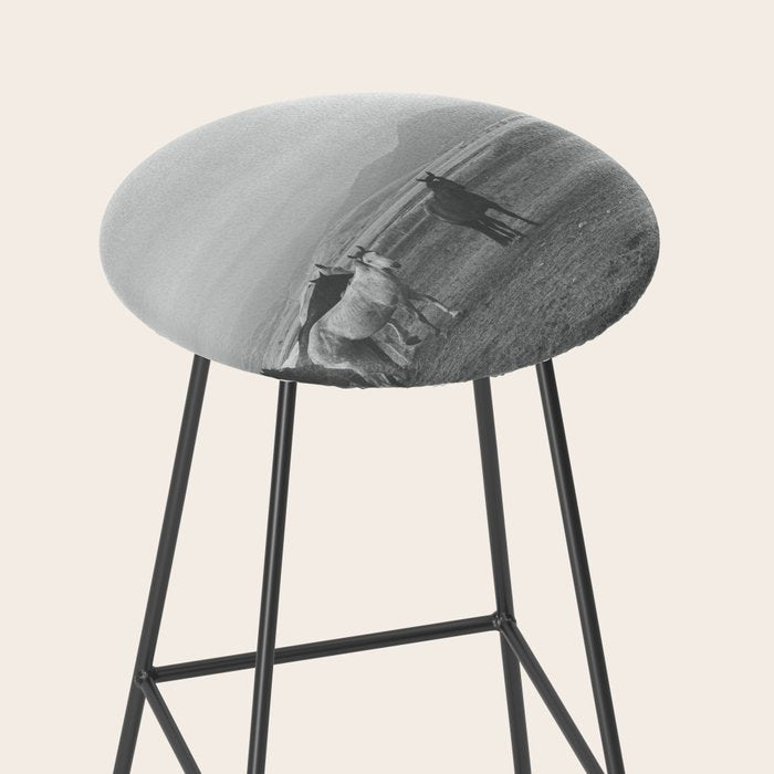 Montana Wild Horses Photography Stool Gallery Image 2