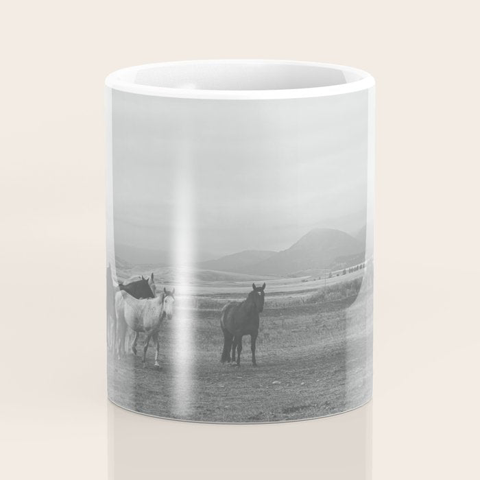 Montana Wild Horses Photography Coffee Mug Gallery Image 4