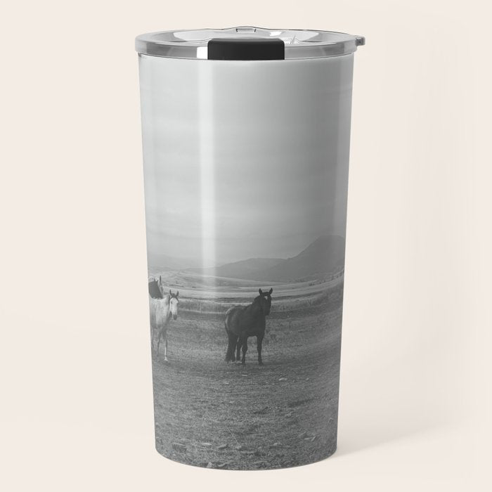 Montana Wild Horses Photography Travel Mug Gallery Image 1