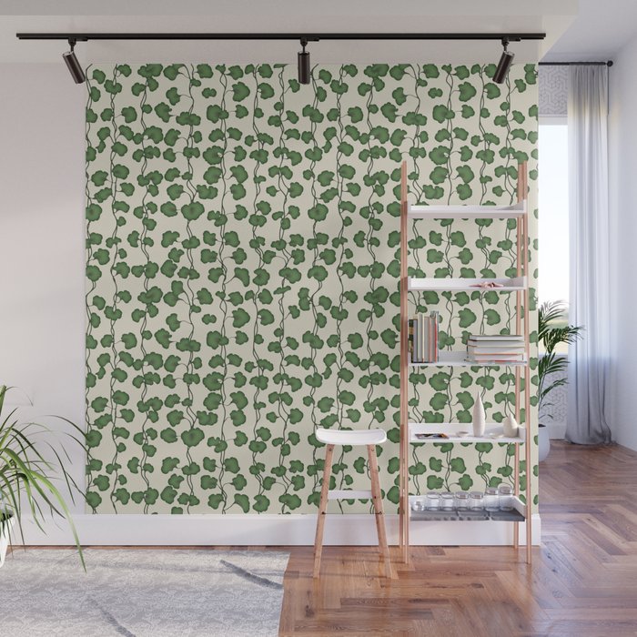 Trailing Vines Botanical Pattern Wall Mural Gallery Image 1