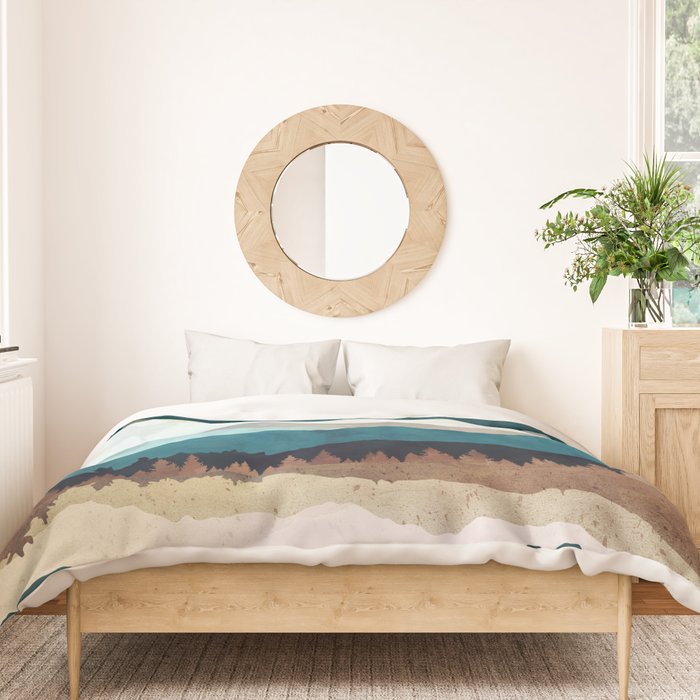 Fall Forest Night Duvet Cover Gallery Image 3