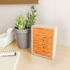 Library Card 23322 Orange Mini Art Print Gallery Image 2