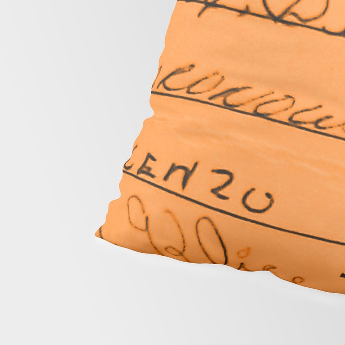 Library Card 23322 Orange Pillow Sham Gallery Image 4