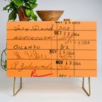 Library Card 23322 Orange Credenza Gallery Image 1