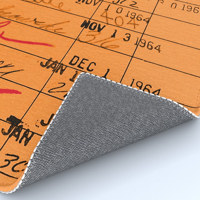 Library Card 23322 Orange Rug Gallery Image 4