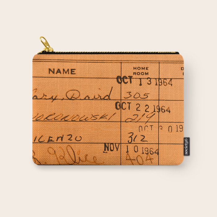 Library Card 23322 Orange Carry All Pouch Gallery Image 1