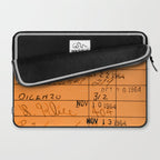 Library Card 23322 Orange Laptop Sleeve Gallery Image 2