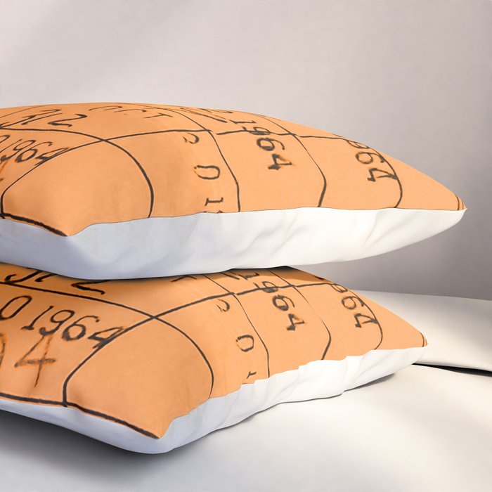 Library Card 23322 Orange Pillow Sham Gallery Image 3