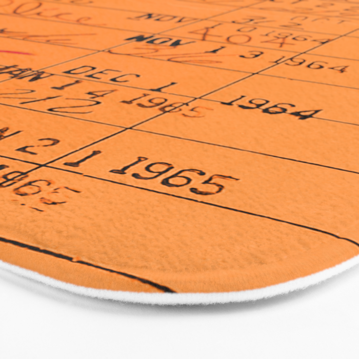 Library Card 23322 Orange Bath Mat Gallery Image 3