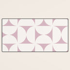 Bauhaus Mid Century Modern Geometric VIII Lilac Desk Mat Gallery Image 3