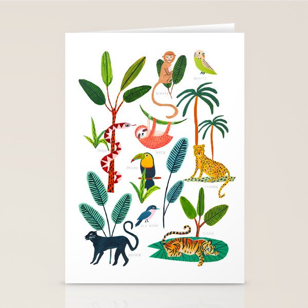 Jungle Creatures Stationery Card Gallery Image 2