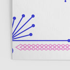 Death's Head Hawkmoth - Indigo & Pink Palette Poster Gallery Image 3