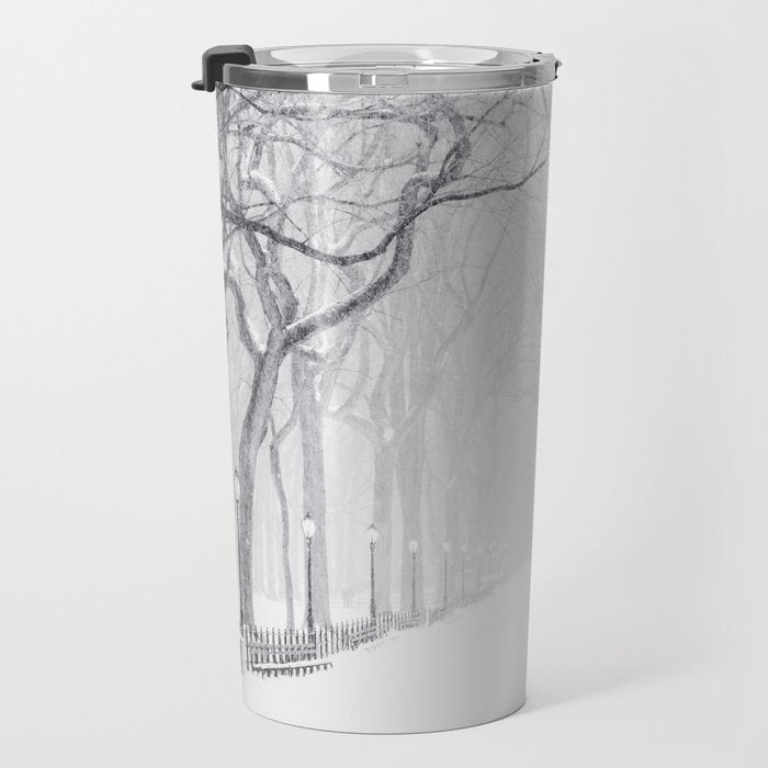 Snowy Park Travel Mug Gallery Image 3