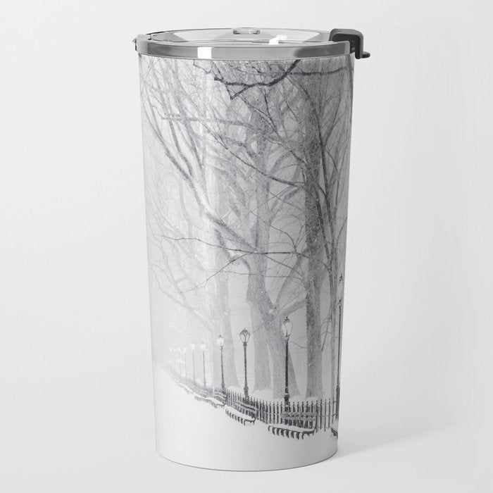 Snowy Park Travel Mug Gallery Image 2