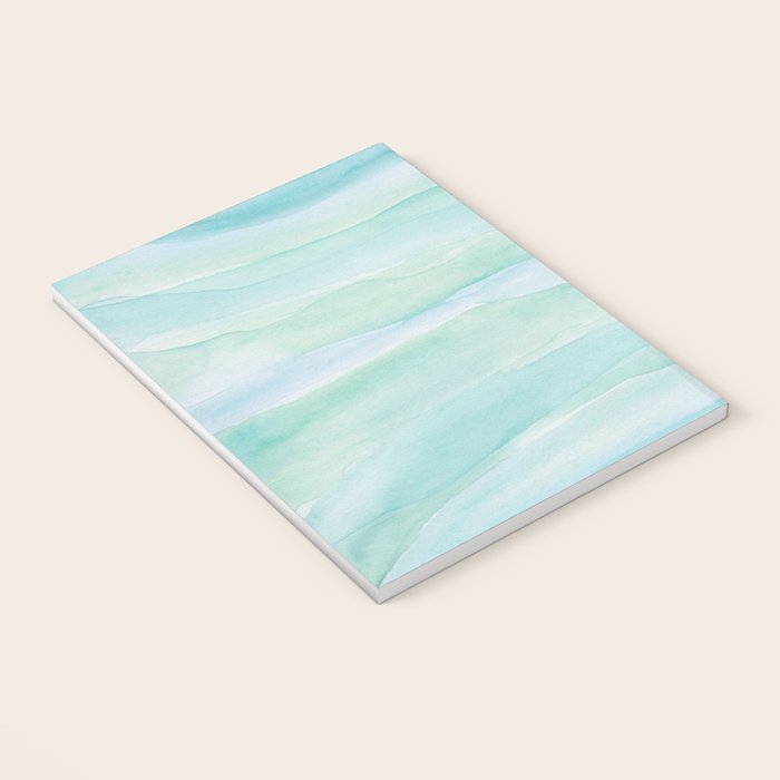 Blue Green Watercolor Layers Notebook Gallery Image 3