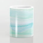 Blue Green Watercolor Layers Coffee Mug Gallery Image 4