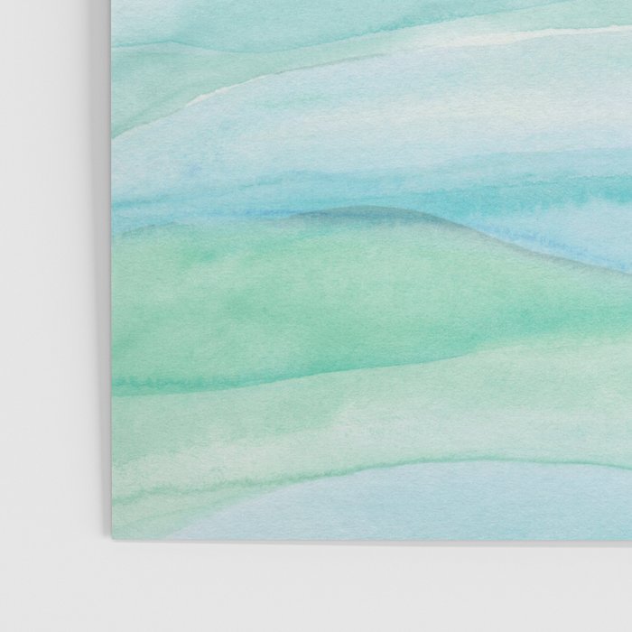 Blue Green Watercolor Layers Poster Gallery Image 3