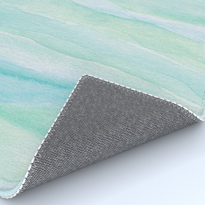Blue Green Watercolor Layers Rug Gallery Image 4