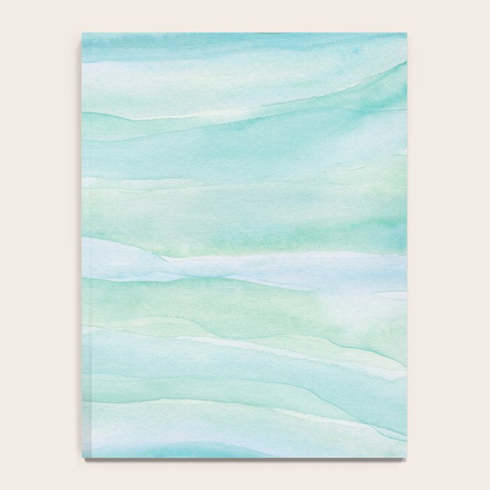 Blue Green Watercolor Layers Notebook Gallery Image 4